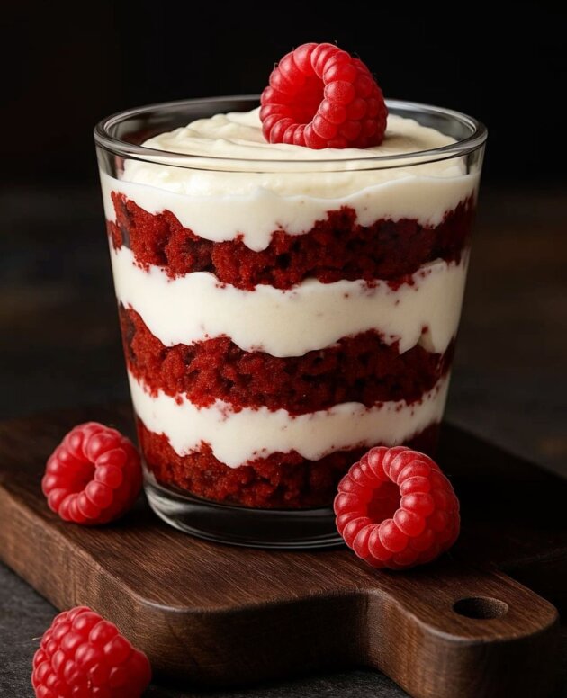 Red Velvet Bliss – Dessert-Inspired Layered Candle