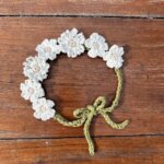 Handcrafted Ivory Floral Crochet Bracelet | Vibe with Aish