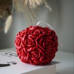 Rouge Rosé Bloom Candle – Handcrafted Luxury Rose Sphere