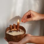 Cinnamon Spice Coconut Shell Candle