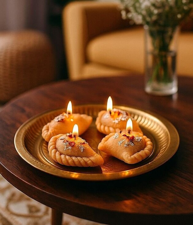 Gunjiya Delight Candle (Set of 4)