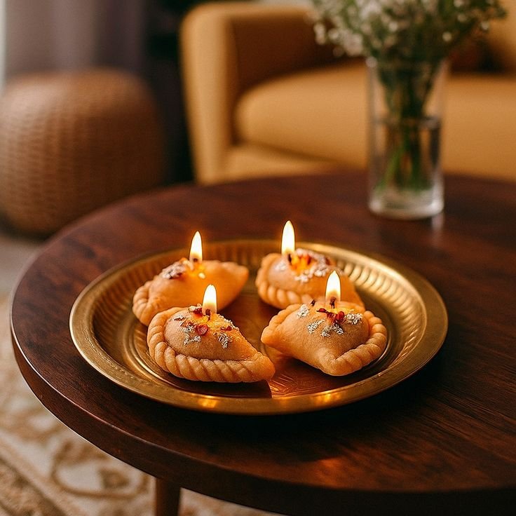 Gunjiya Delight Candle (Set of 4)