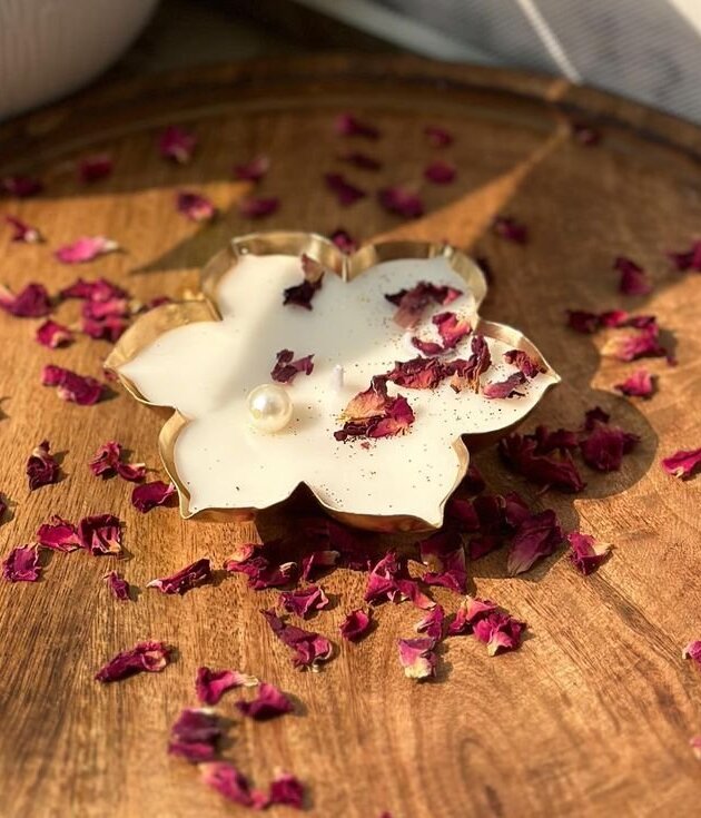 Rose Petal Bloom Luxury Candle
