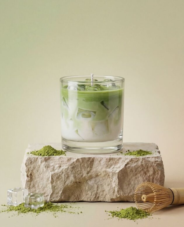Matcha Glow Glass Candle