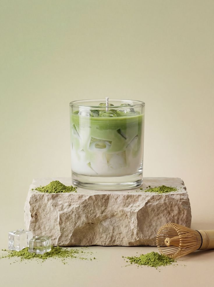 Matcha Glow Glass Candle