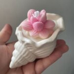 Lotus Flower Seashell Scented Candle