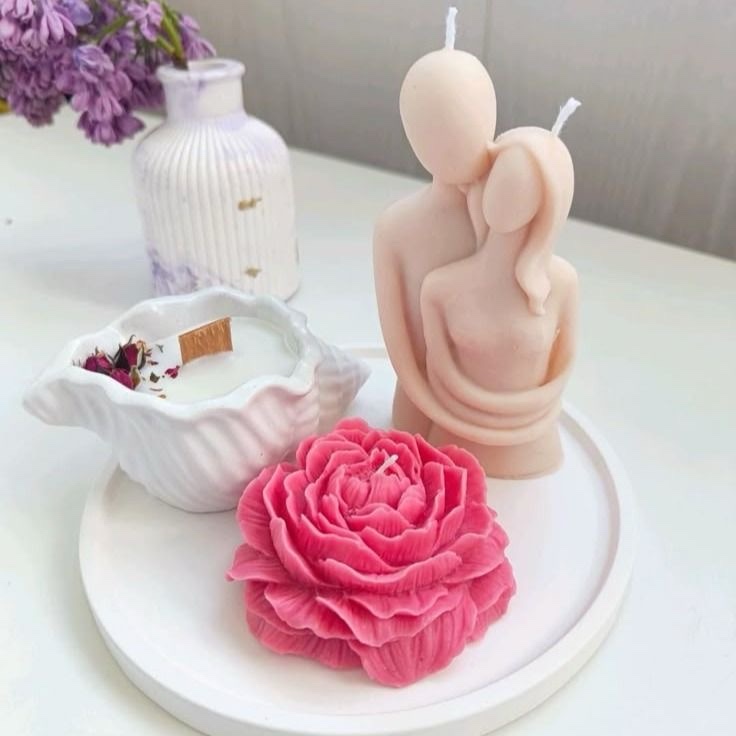 Love & Bloom Candle Set ππΈ(Set of 3)