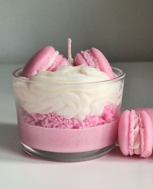 Macaron Delight Dessert Candle 💕🍰