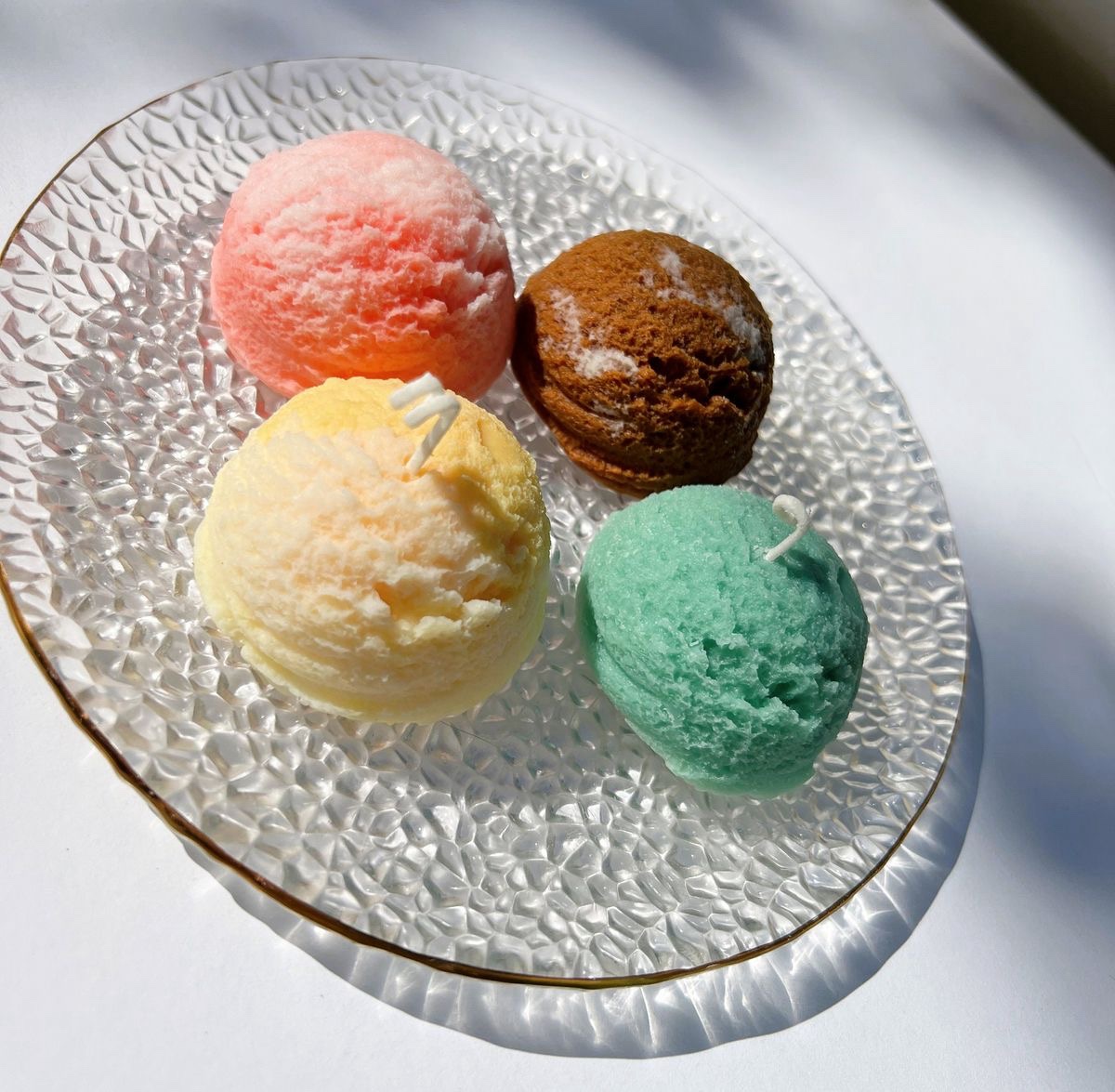 Ice Cream colourful Candles 🍨 (Set of 4)