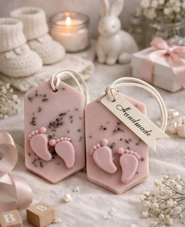 Baby Feet Scented Wax Tablet..