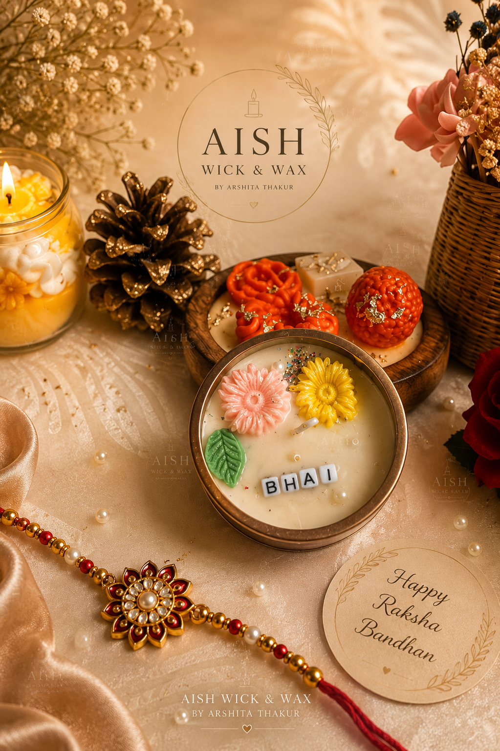 ✨ Bhai - Bhabhi Candle – Raksha Bandhan Special