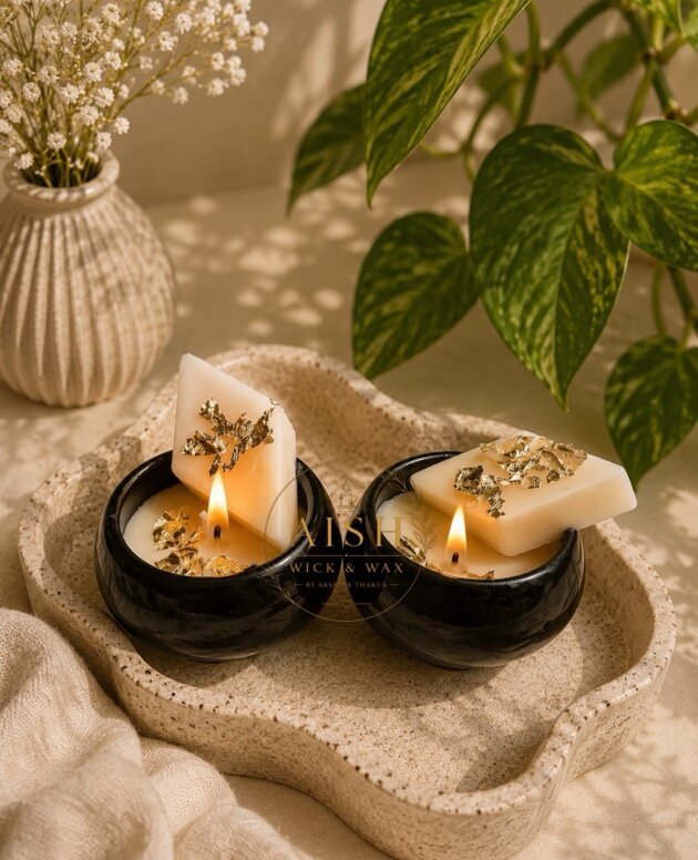 Kaju Katli Candle (Set of 2)