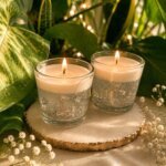 Luxury Botanical Glass Candle Duo