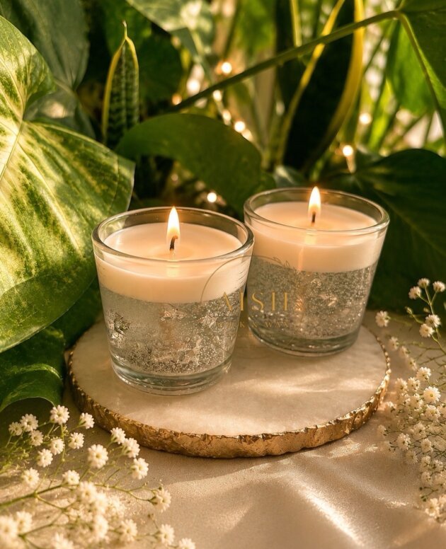 Luxury Botanical Glass Candle Duo