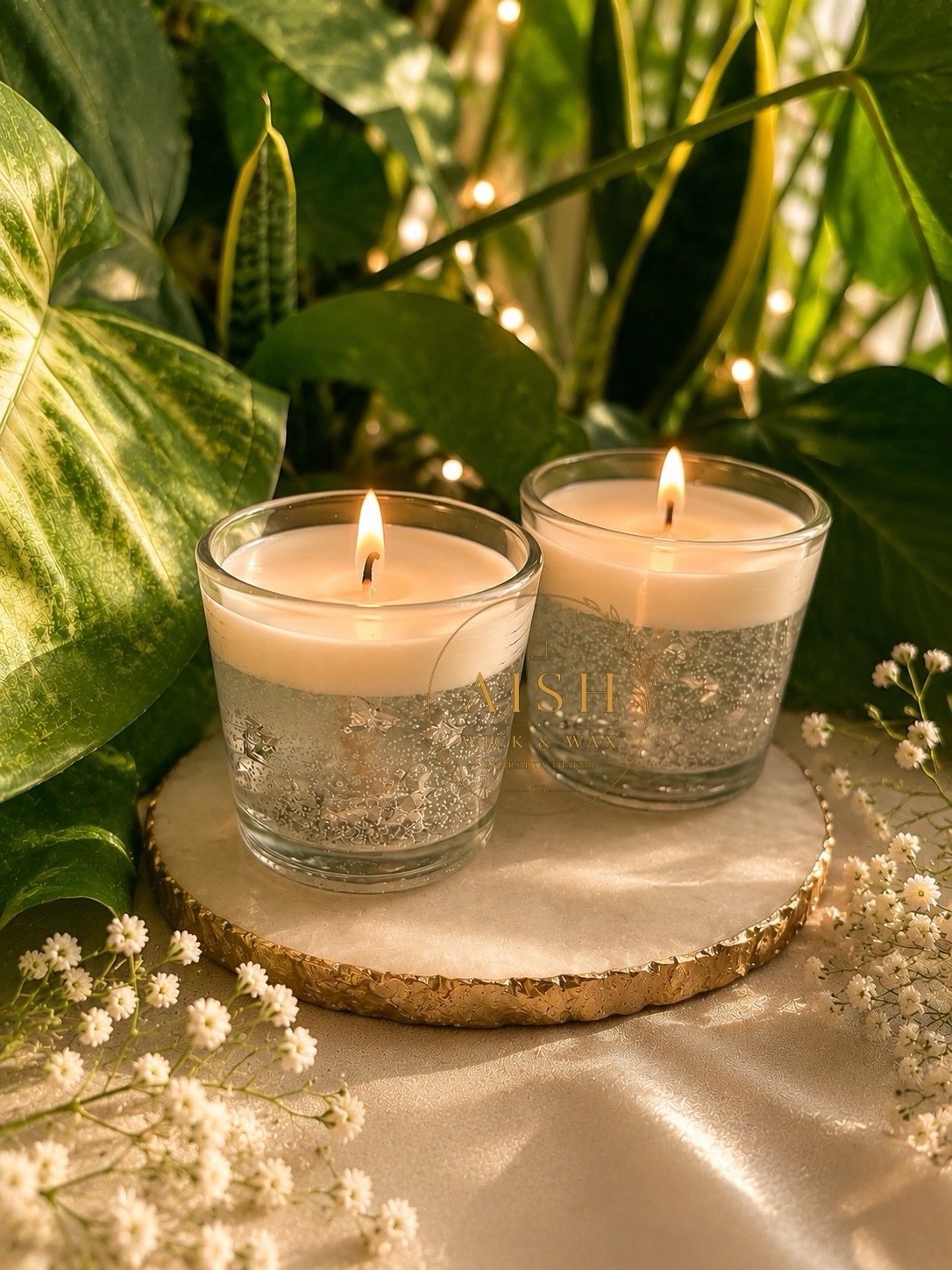 Luxury Botanical Glass Candle Duo
