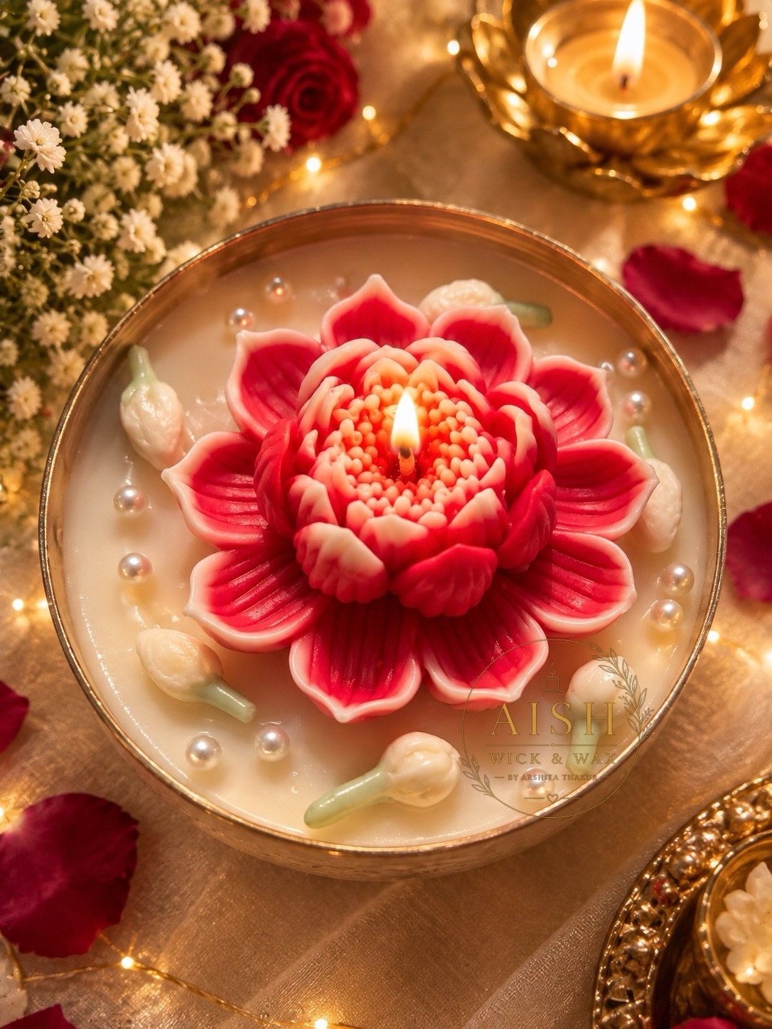 Lotus Urli Candle🪷